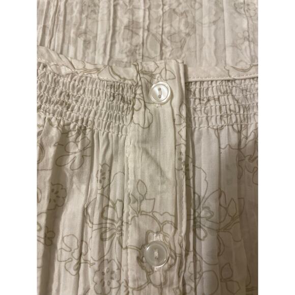 Croft & Barrow Women's‎ Size Large Short Sleeve Button Down Blouse Floral - Picture 6 of 7